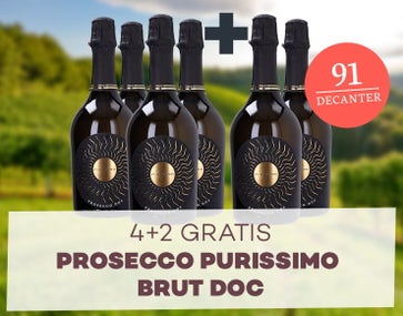 4+2 gratis Prosecco Purissimo Brut von De Stefani