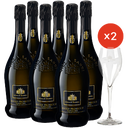 6x Asolo Prosecco Superiore + 2 Gläser GRATIS 
